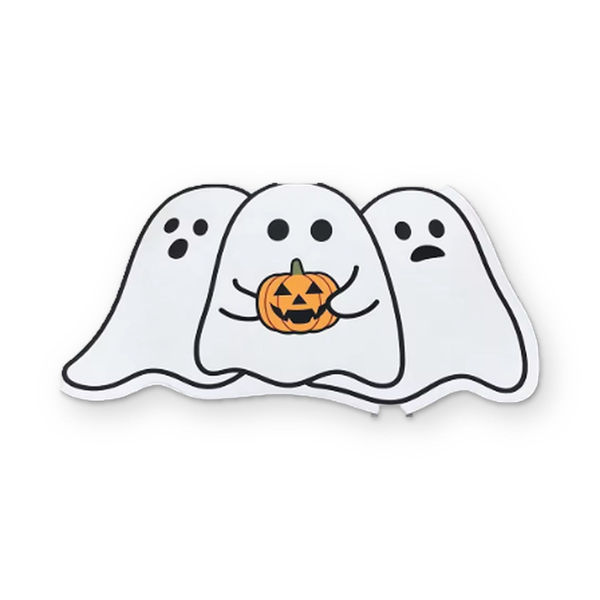 Alfombra de tres fantasmas con calabaza de Halloween - Zavro