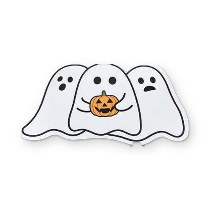 Alfombra de tres fantasmas con calabaza de Halloween - Zavro