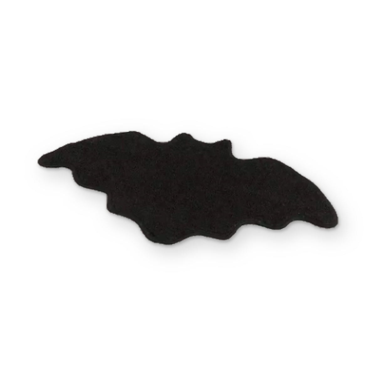 Alfombra con forma de murciélago negro liso - Zavro